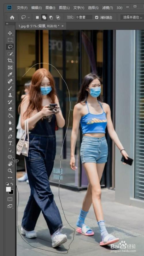 ps中如何p掉图片中的人物?