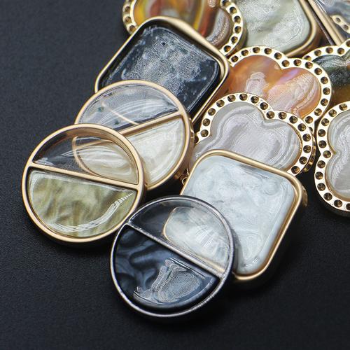 高档大衣纽扣外套毛呢衣服金属扣子百搭时尚个性风衣圆形装饰扣