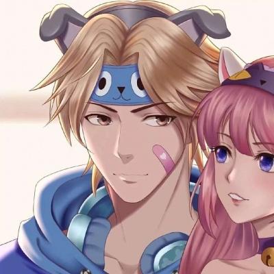 大乔孙策情侣头像 王者荣耀 动漫情头侵删