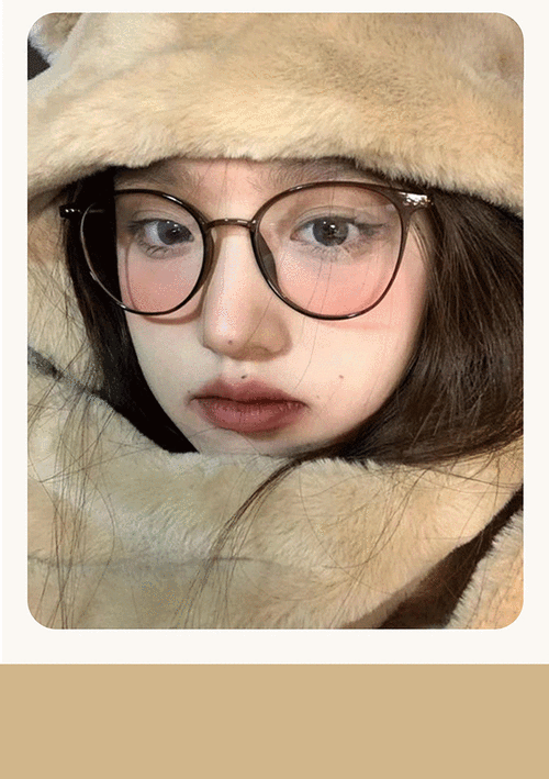 网红纯欲腮红眼镜女素颜神器超轻镜框可配近视有度数ins凹造型潮