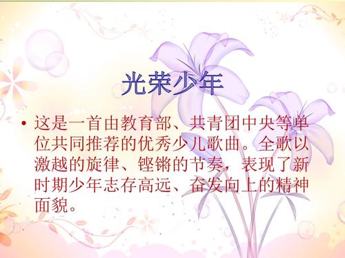 光荣少年ppt