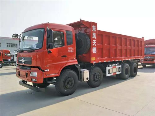 国五东风天锦前四后八轻量化自卸车,8x4玉柴280马力轻