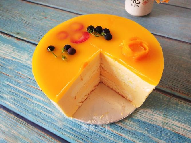 早餐# 芒果慕斯蛋糕