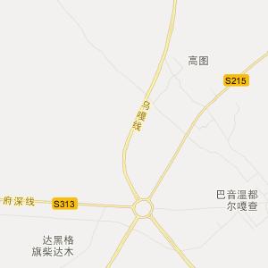 鄂尔多斯市乌审旗地图