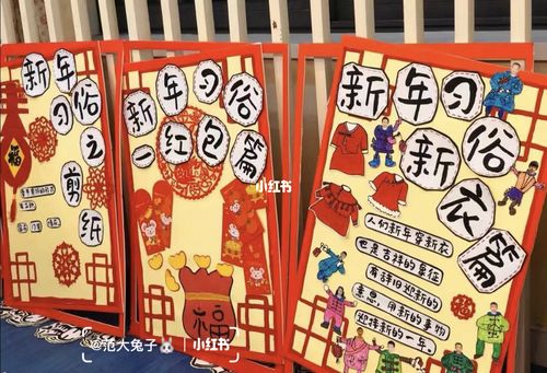 幼儿园新年环创 新年展板 | 新年主题墙_新年去哪玩_环创_幼儿园_幼儿