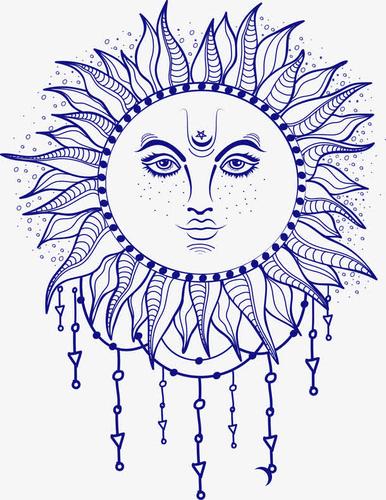 关键词 : 矢量素材,太阳神,深蓝色,民族风,宗教图腾,矢量