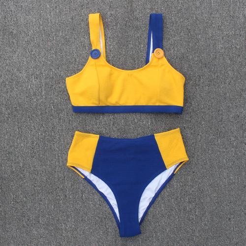 [新款]小 新款比基尼女式性感分体泳装bikini抹胸镂空露背泳衣