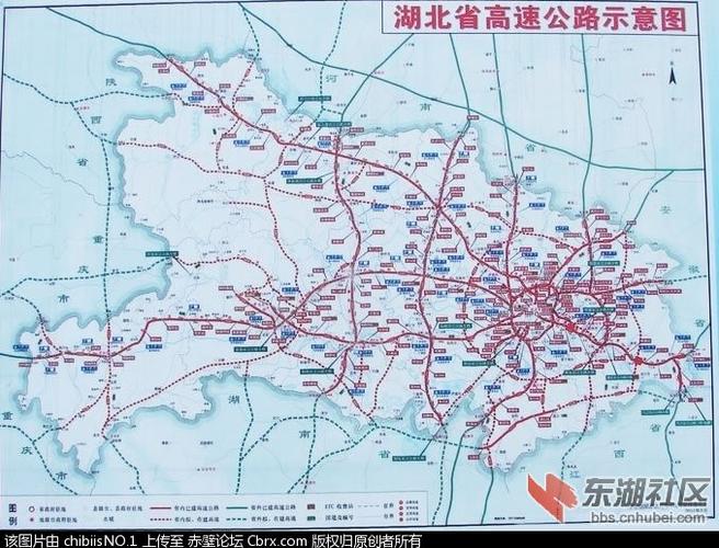 湖北十二五高速公路示意图