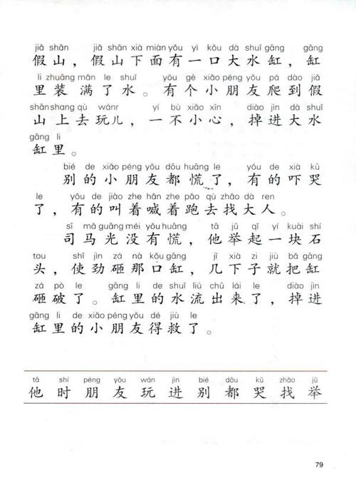 14 司马光砸缸《宋史·司马光传》(page77)