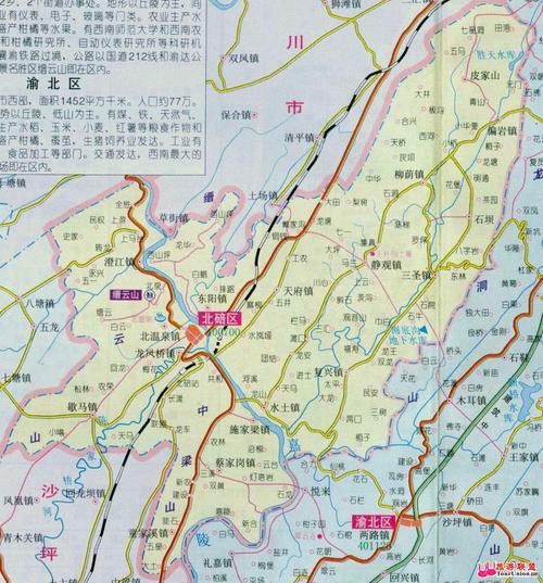 重庆北碚缙云山地图