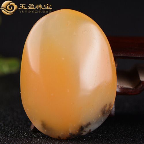 梦玉盈天然黄龙玉风景牌吊坠男款女款水草吊坠送鉴定证书款八602914mm
