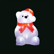 亚克力滴胶3d动物造型北极熊 led发光雪人圣诞老人小熊圣诞节装饰