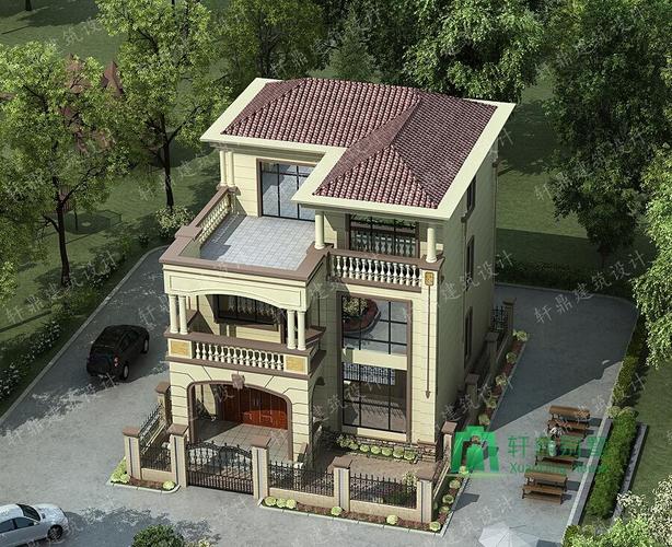 占地110平方三层自建小别墅,外观精致,布局合理