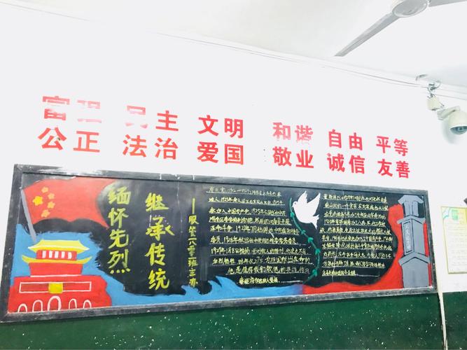 《缅怀革命先烈,传承优良传统》第二期黑板报通报