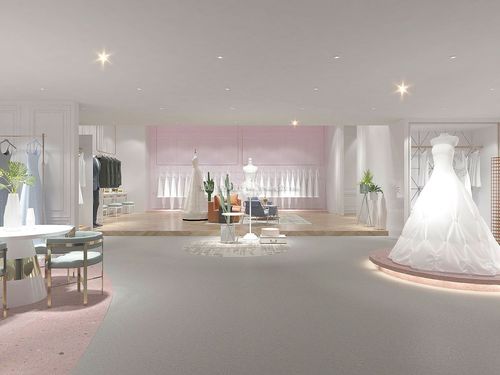 婚纱店装修高清效果图-城起装修效果图