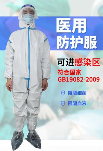 医用一次性防护服防感染防疫连体服医院隔离隔离衣飞沫带帽全身服医用