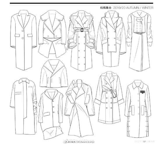 款式大衣趋势2019-2020秋冬女装复古灵感解构 时尚流行外套大衣款式