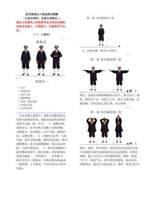 张至顺道长八部金刚功图解