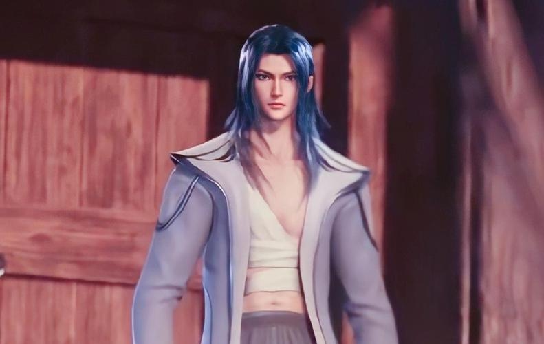 原创唐三又换造型了,披发加素色长衫,比前世模还要帅气