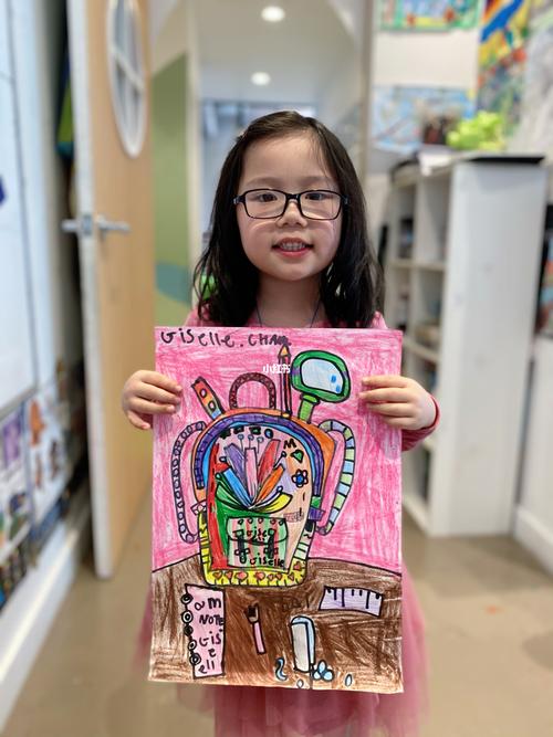 书包 文具 儿童画 幼儿创意美术 少儿绘画2_儿童画_文具_书包_绘画