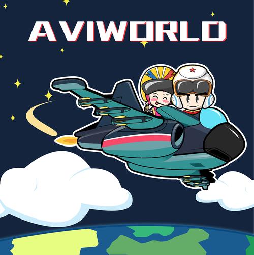 航空大世界卡通形象设计稿