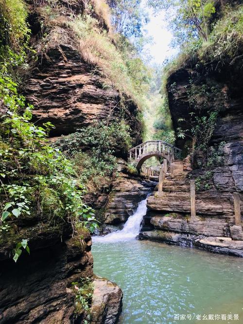 风景如画的云南寻甸石板河风景区