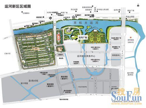 嘉兴运河新区区域图