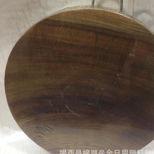 垒金奥坎宪木菜板 铁木砧板 花梨木菜板 圆形切菜板耐砍剁骨砧板