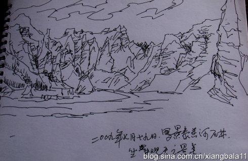 自然奇观图简笔画