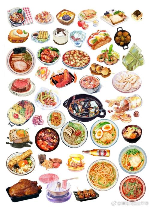 美食贴纸