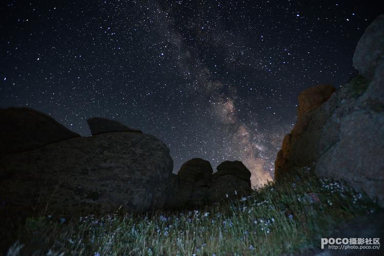 标题:辉腾锡勒草原的星空如此的震撼