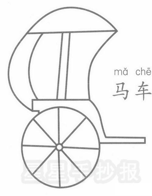 马车简笔画
