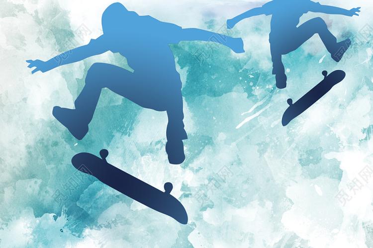 觅知网 设计素材 广告设计 滑板培训海报.