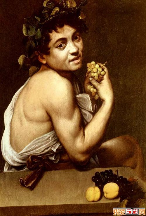 卡拉瓦乔《年轻的酒神巴克斯在病中》_油画人物作品赏析