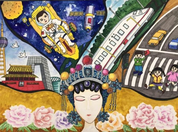 中国魂民族梦-建党100周年_绘画_建党100周年主题绘画