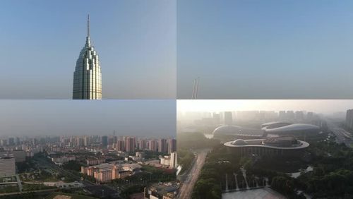 常州城市全景航拍
