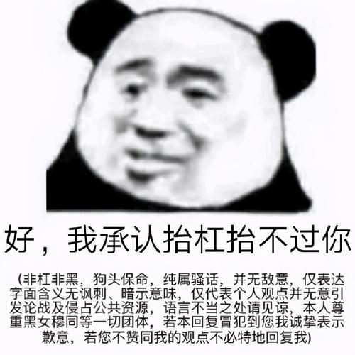好,我承认抬杠抬不过你