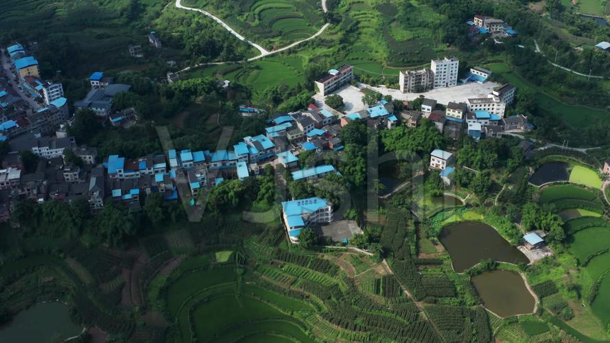 重庆合川区官渡镇福寿村航拍素材_3840x2160_高清视频