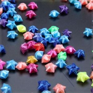 折星星管荧光许愿 折纸漂流瓶星星管糖果色夜光粉色管子叠玫瑰花