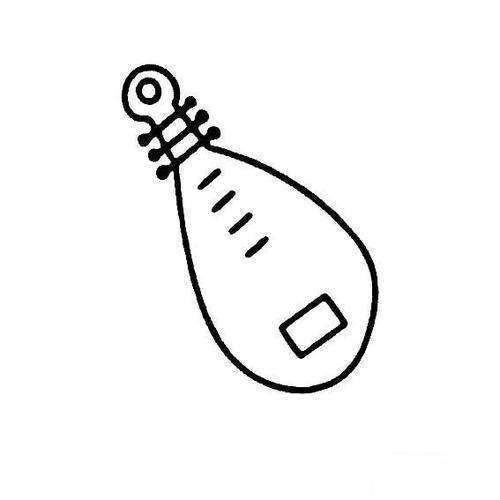 琵琶的简笔画法怎样画乐器类
