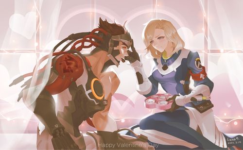 守望先锋情人节快乐源氏x天使