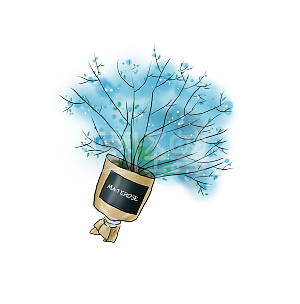 手绘满天星简笔画