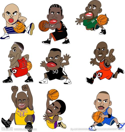 nba球星小卡通图片