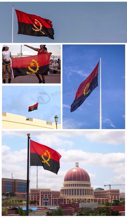 体育赛事聚酯安哥拉国家串国旗