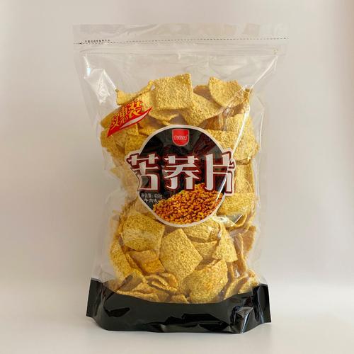 食谷坊苦荞片荞麦锅巴脆片 400g实惠大包装 休闲网红小零食
