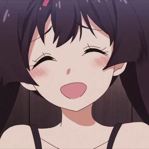 动漫女头爱笑的女孩运气不会差