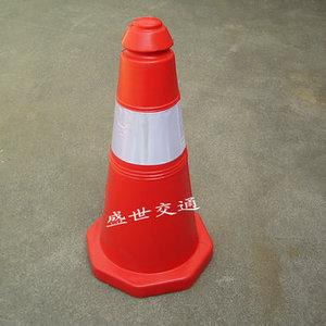 专业生产 塑料路锥 50cm反光雪糕筒 禁止停车 隔离墩路障厂家直销