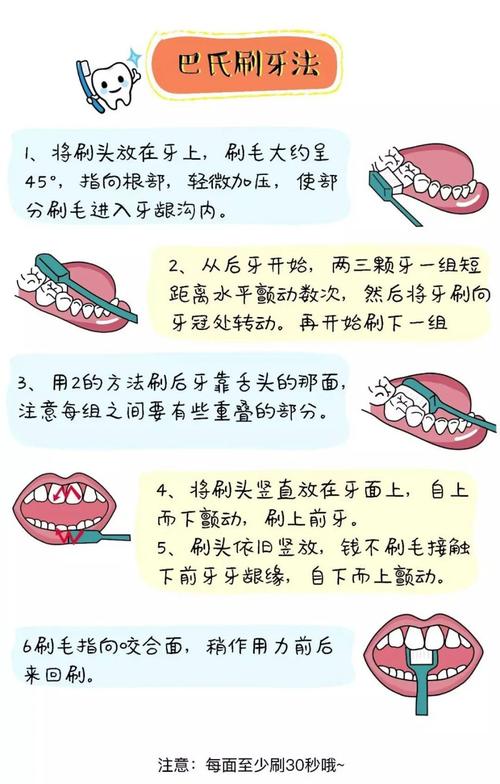 巴氏刷牙法又称龈沟清扫法或水平颤动法.
