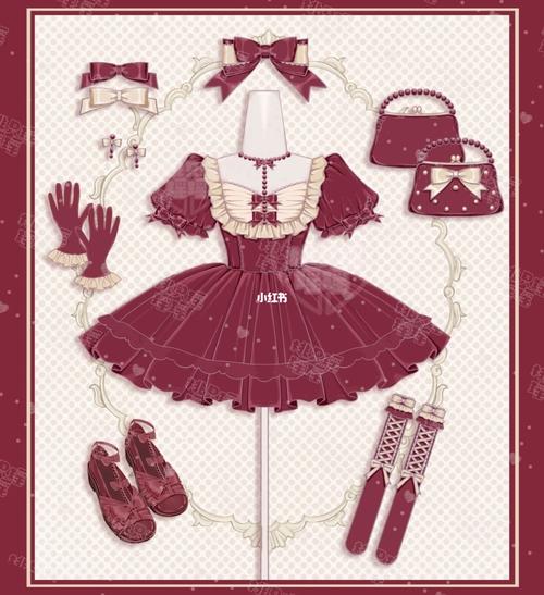 服装设计图——lolita款式图_服装设计_lolita_时尚