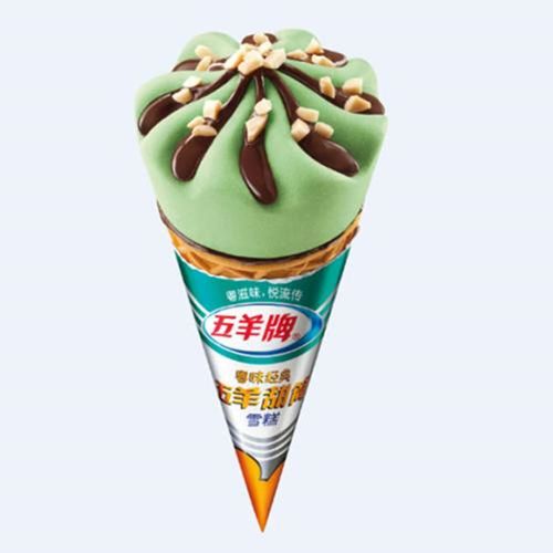 五羊牌甜筒榴莲双皮奶香芋奶茶菠萝巧克力雪糕冰淇淋甜品冻品深圳